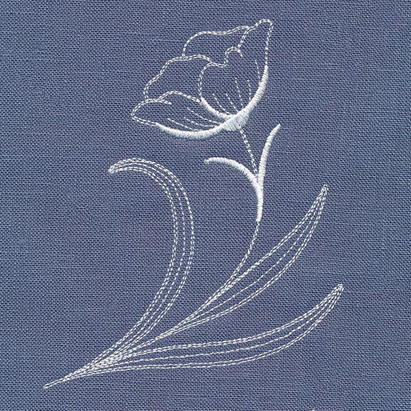 Delicate Wildflower Flourish (Whitework) - Image 27