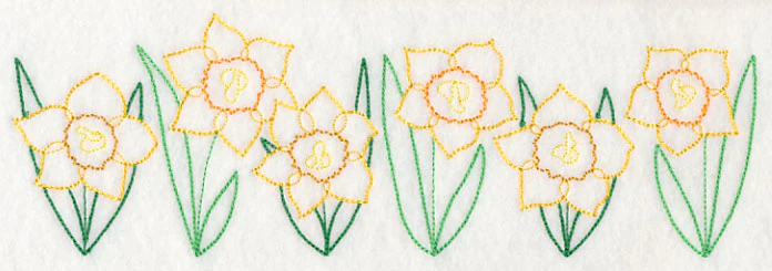 Delightful Daffodil Border (Vintage) - Image 2