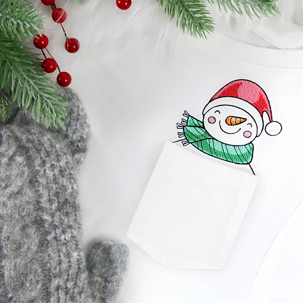Delightful Snowman Pocket Peeker - Image 4
