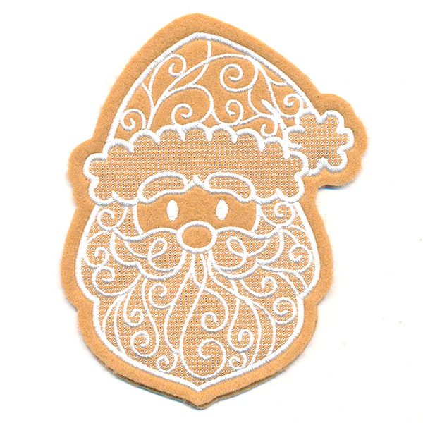 Deluxe Gingerbread Cookie - Santa (In-the-Hoop) - Image 2