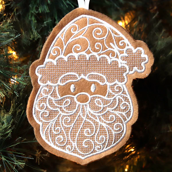 Deluxe Gingerbread Cookie - Santa (In-the-Hoop) - Image 6
