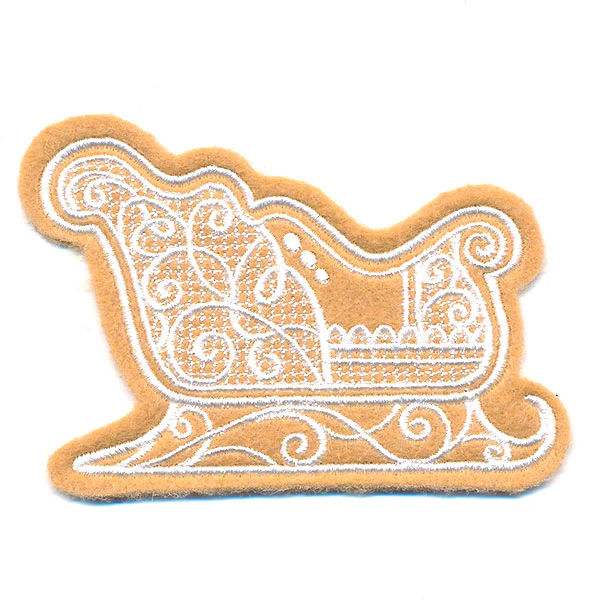 Deluxe Gingerbread Cookie - Sleigh (In-the-Hoop) - Image 4