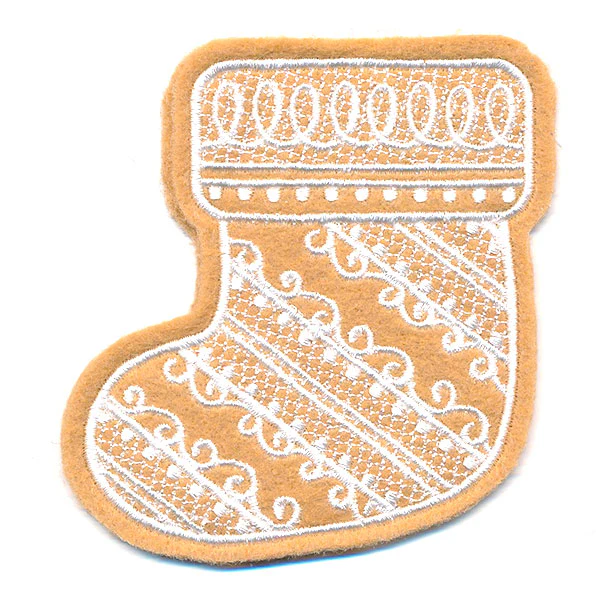 Deluxe Gingerbread Cookie - Stocking (In-the-Hoop) - Image 7