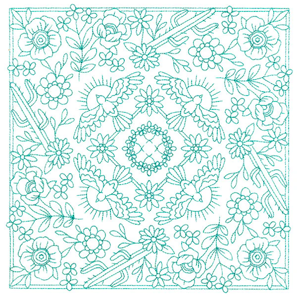 Desert Birds & Botanicals Bandana Square