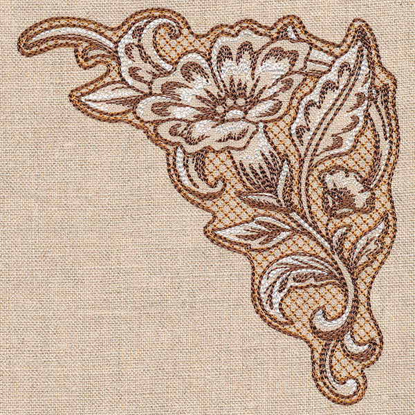 Desert Primrose Pillow Corner (Trapunto) - Image 5