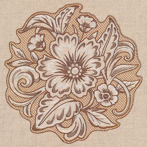 Desert Primrose Pillow Feature (Trapunto) - Image 11