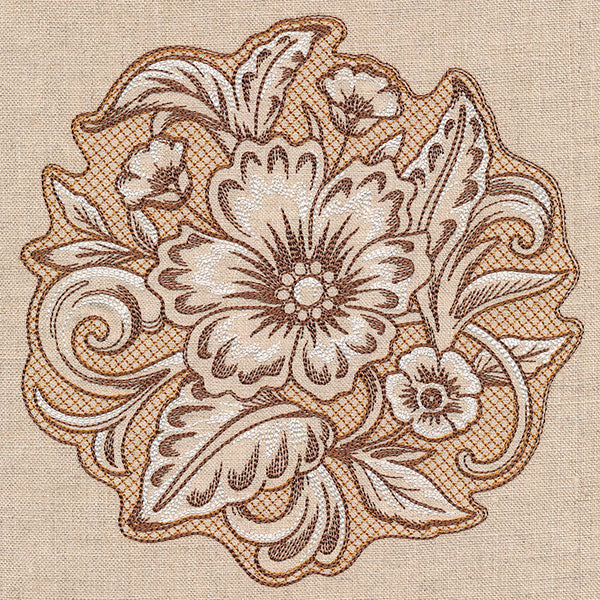 Desert Primrose Pillow Feature (Trapunto) - Image 3
