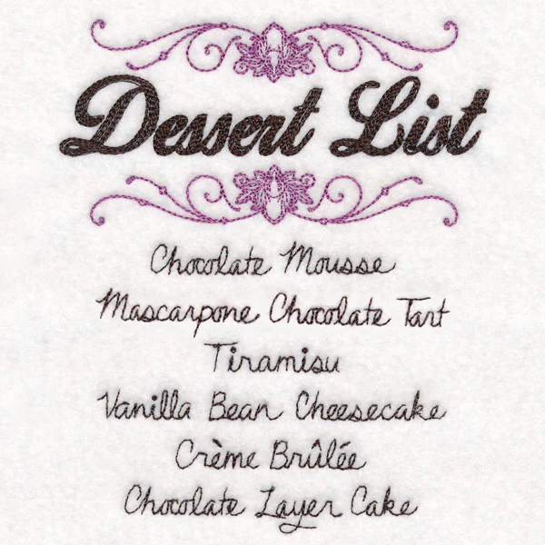 Dessert List - Image 3