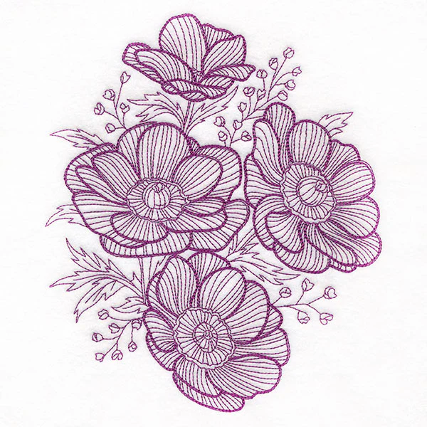 Dimension in Contour Anemone Bouquet