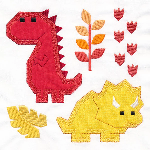 Dinos for Days - T-Rex & Triceratops (Applique) - Image 5