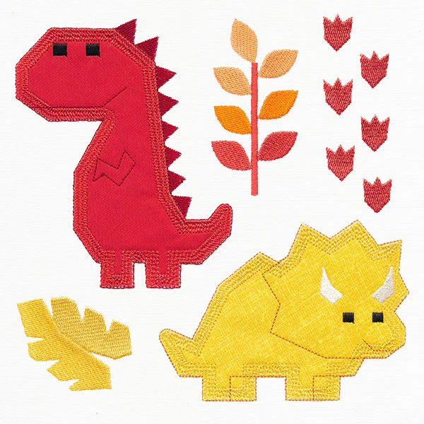 Dinos for Days - T-Rex & Triceratops (Applique) - Image 9