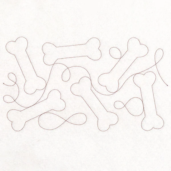 Dog Bones for Days (Edge-to-Edge Quilting)