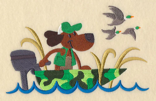 Donald Dog in a Duck Boat - Image 3