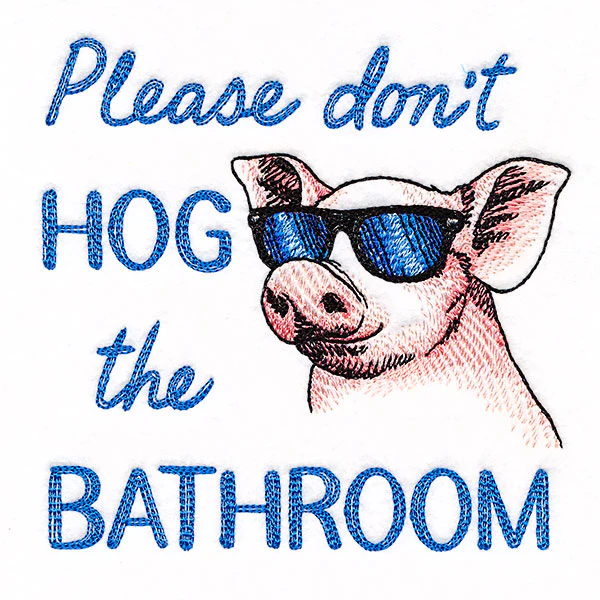 Don't Hog the Bathroom Pig - Image 5
