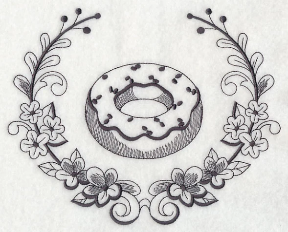 Donut and Sugar Flower Laurel - Image 2