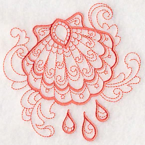 Doodle Baptismal Shell - Image 3