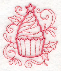 Doodle Christmas Cupcake - Image 4