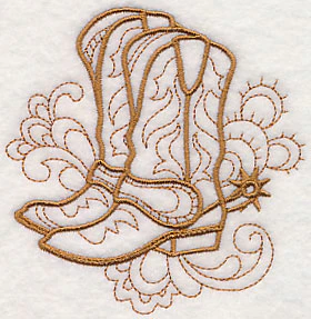 Doodle Cowboy Boots - Image 3