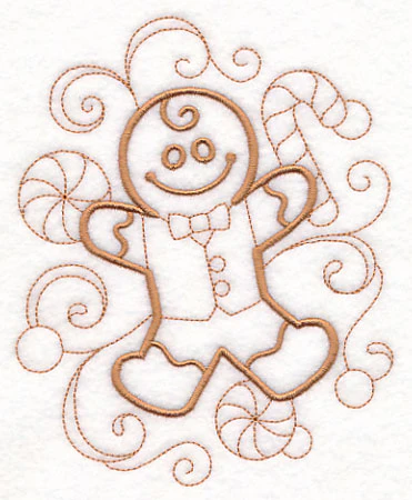 Doodle Gingerbread Boy - Image 2
