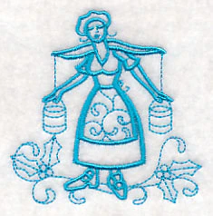 Doodle Maids a Milking - Image 4