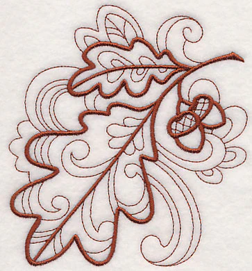 Doodle Oak Leaf - Image 2