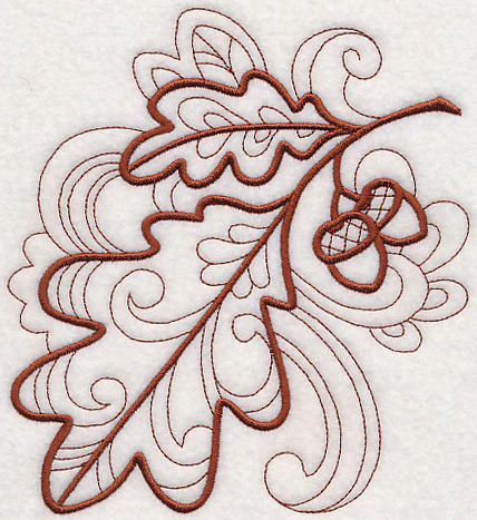 Doodle Oak Leaf - Image 5