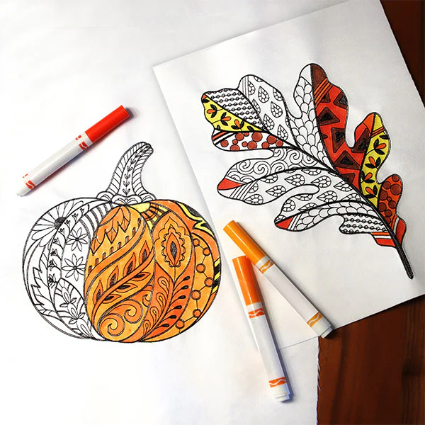 Doodle Treasure - Pumpkin (Blackwork) - Image 2