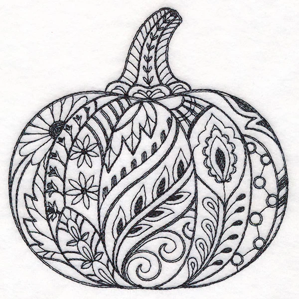 Doodle Treasure - Pumpkin (Blackwork) - Image 7