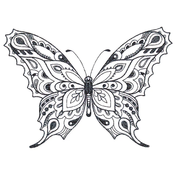 Doodle Treasures - Butterfly (Blackwork) - Image 7