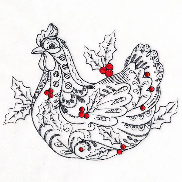 Doodle Treasures - Christmas Hen - Image 5