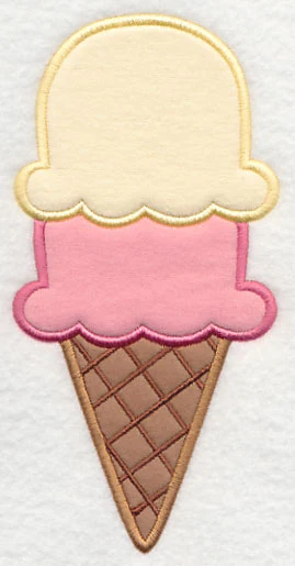 Double Scoop Cone (Applique) - Image 3