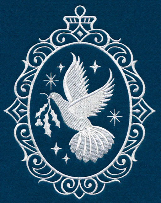 Dove Cameo (Whitework) - Image 5