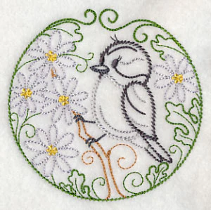 Downy Woodpecker and Bloodroot (Vintage) - Image 5