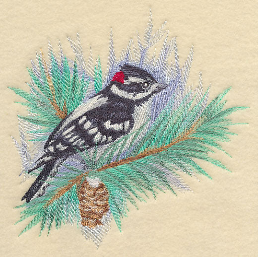 Downy Woodpecker in Watercolor - Image 2