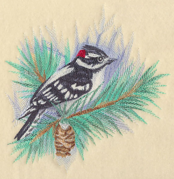 Downy Woodpecker in Watercolor - Image 5