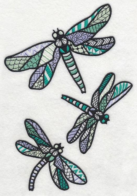 Dragonfly Spring (Blackwork) - Image 2