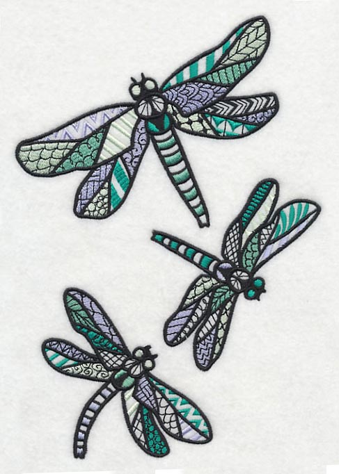 Dragonfly Spring (Blackwork) - Image 3