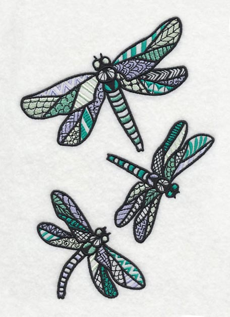 Dragonfly Spring (Blackwork) - Image 4