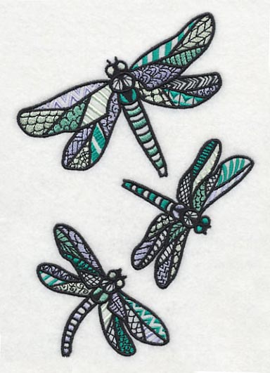 Dragonfly Spring (Blackwork) - Image 5