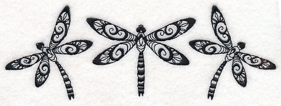 Dragonfly Trio (Blackwork) - Image 3
