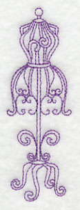 Dress Form 2 (Redwork) - Image 3