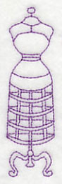 Dress Form 4 (Redwork) - Image 3