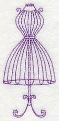 Dress Form 5 (Redwork) - Image 2