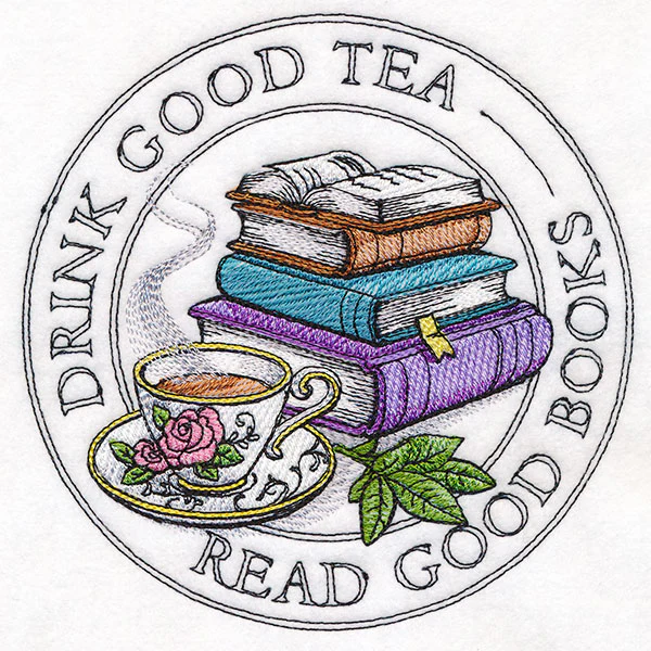 Drink Good Tea, Read Good Books Stamp - Image 5