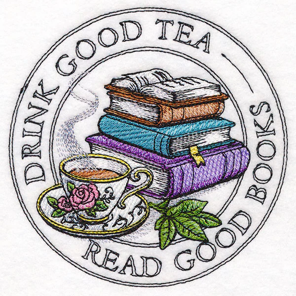Drink Good Tea, Read Good Books Stamp - Image 7