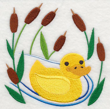 Duck in Cattails - Image 4