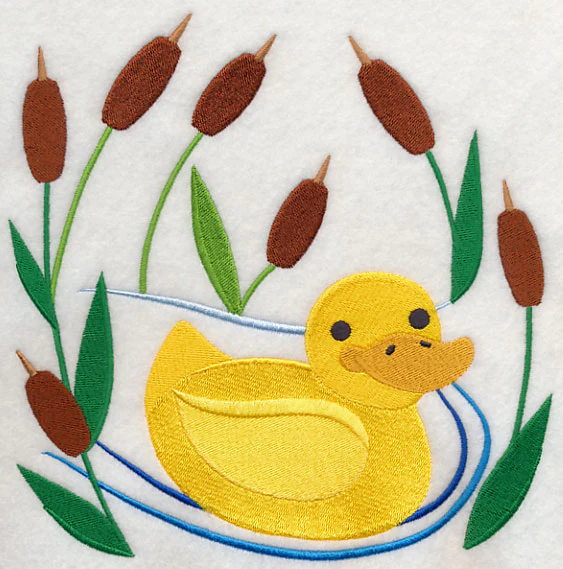 Duck in Cattails - Image 6