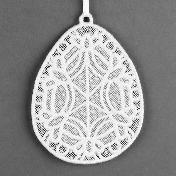 Easter Egg Frame Ornament (Lace) - Image 3