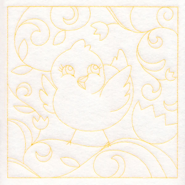 Easter Quilting - Chick (Double Run)