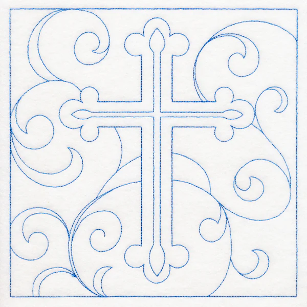Easter Quilting - Cross (Double Run)